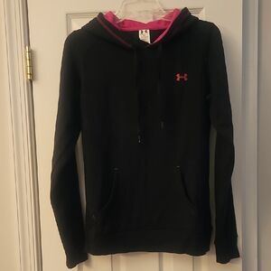 Under Armour Black and Pink Hoodie